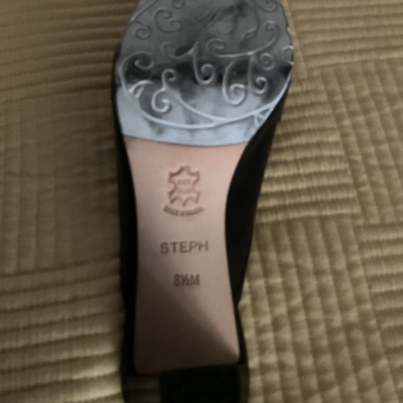 New Brighton Black and Silver Slip-On Loafers - Picture 6 of 9